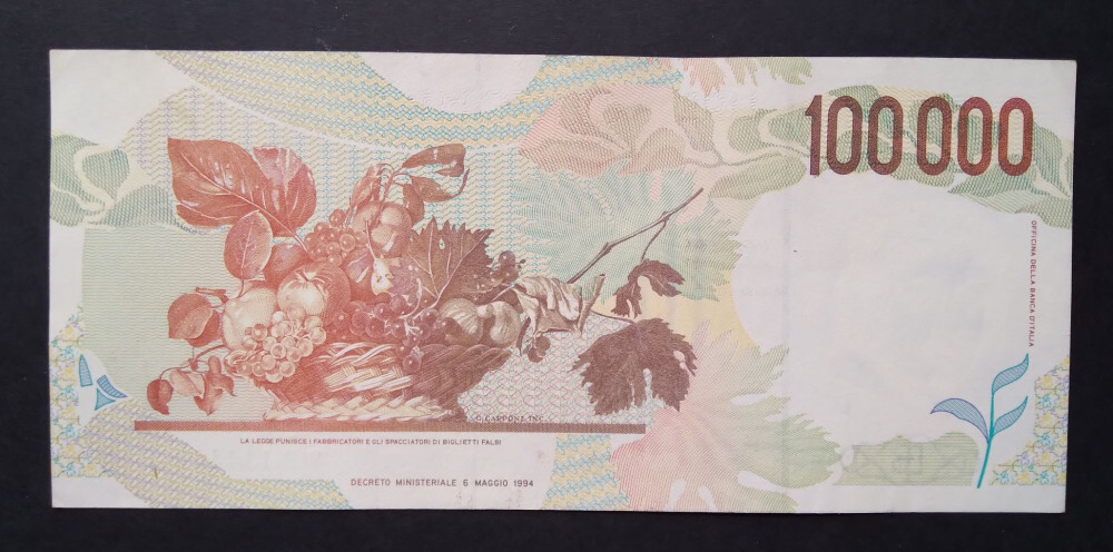 Italy 100000 Lire 1994 Unc-