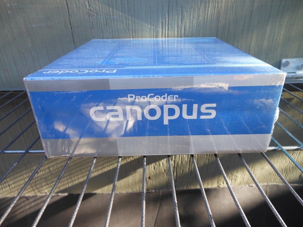 ProCoder NFR 2002 Canopus Software Demo Unit, Sealed New