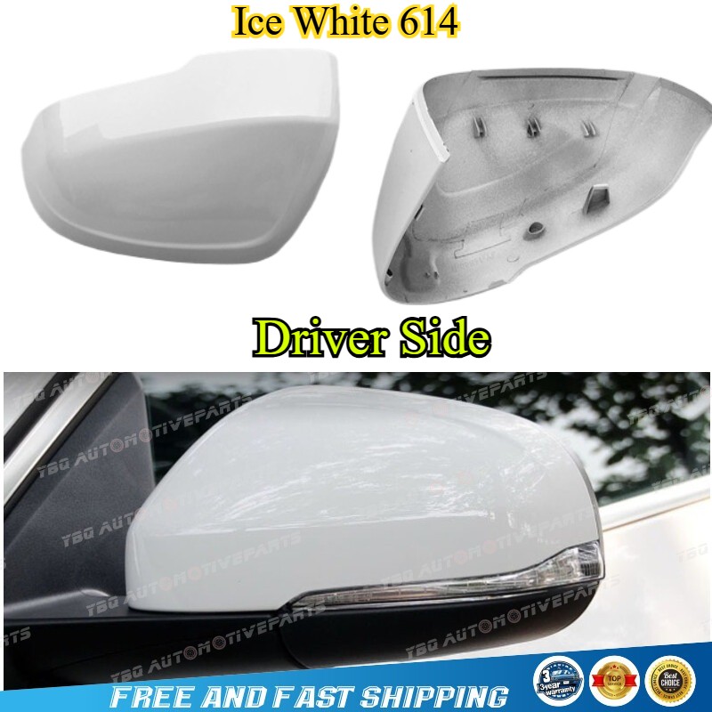 ✅ Ice White Driver Side Mirror Shell Cover for Volvo V60 S60 2013 -2017 Wing