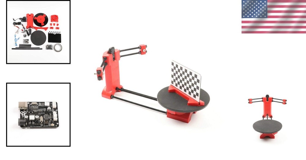 Comprehensive DIY 3D Scanner Kit with Injection Molded Parts - High Precision
