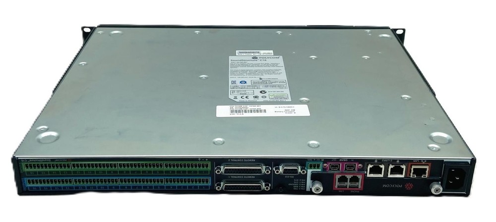 POLYCOM SOUNDSTRUCTURE C16 2201-33160-001 16-CH AUDIO CONFERENCING PROCESSOR
