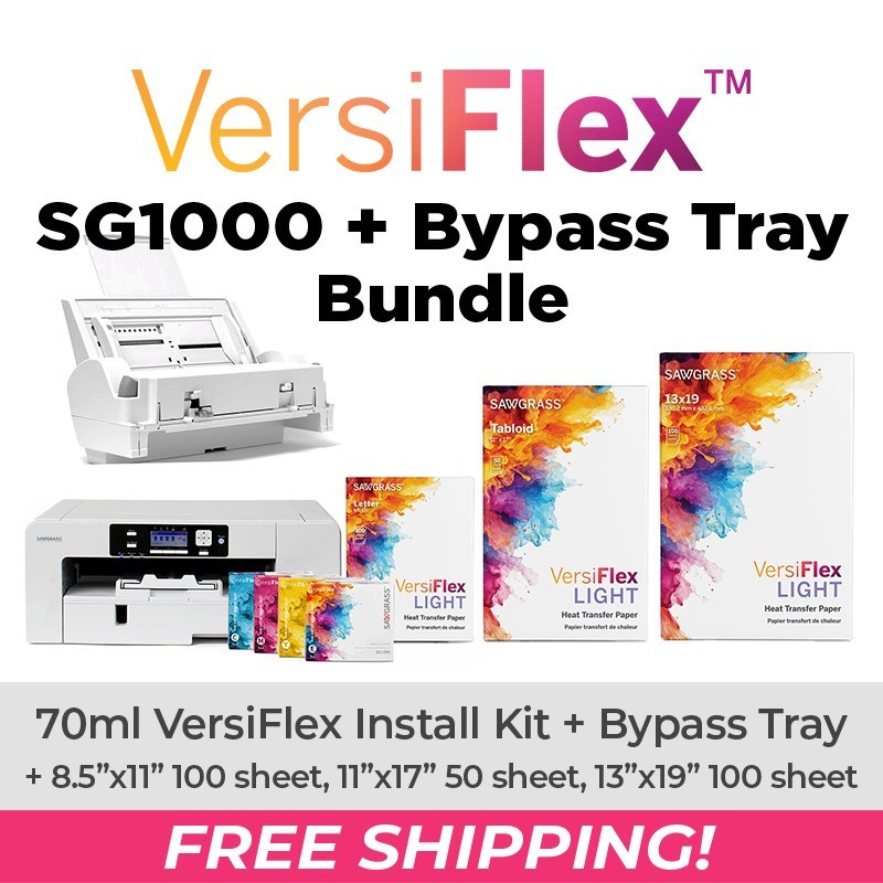 Sawgrass SG1000 VersiFlex Printer Bypass Tray Bundle