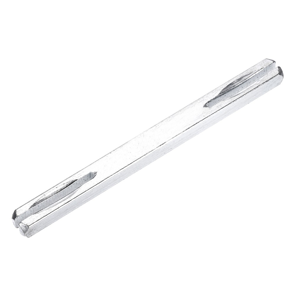 Door Knob Spindle, 100mm Long Door Handle Spindle Replacement, Silver Tone