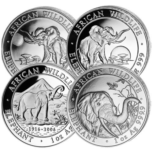 1 oz Somalia Silver Elephant Coin (Random Year)