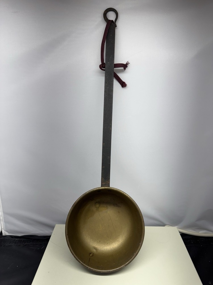 Antique Long Handled Copper Fireplace Pan