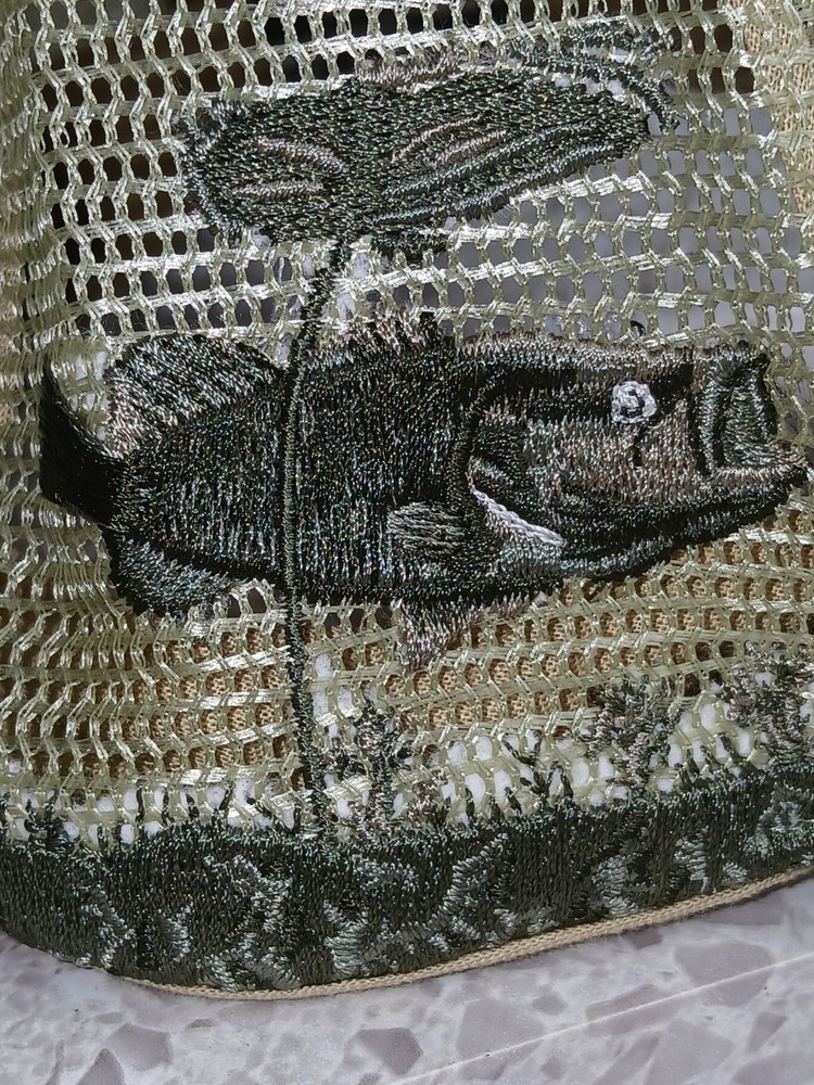 ITC Wildlife Apparel Embroidered Fish Olive Cap/hat