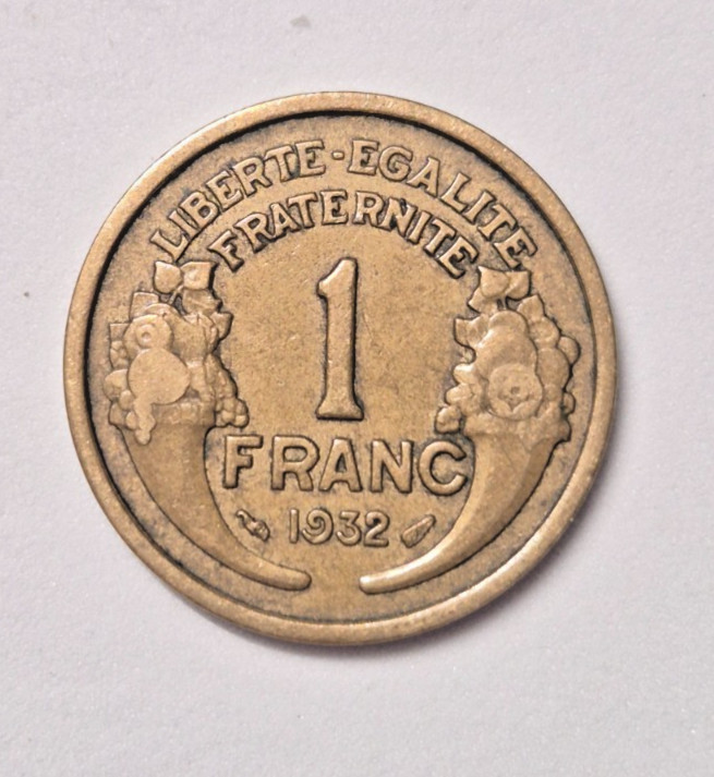 1932 - 1 Franc - French - #12