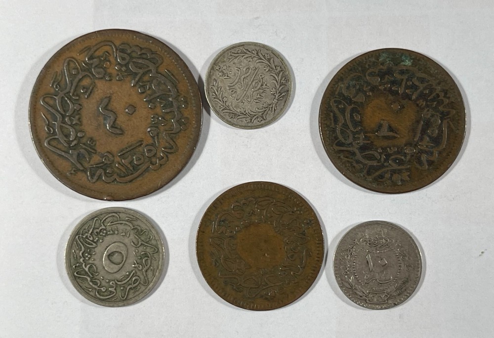 Turkey Six Mixed old coins (#2654)
