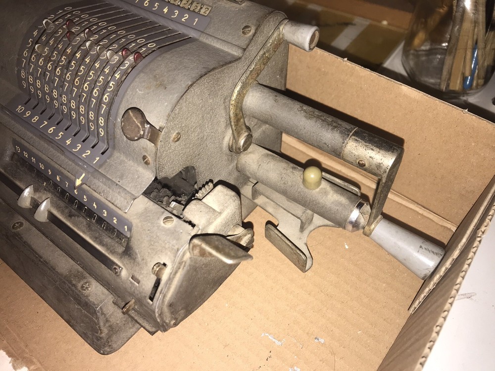 MULTO ADDO antique mechanical calculator