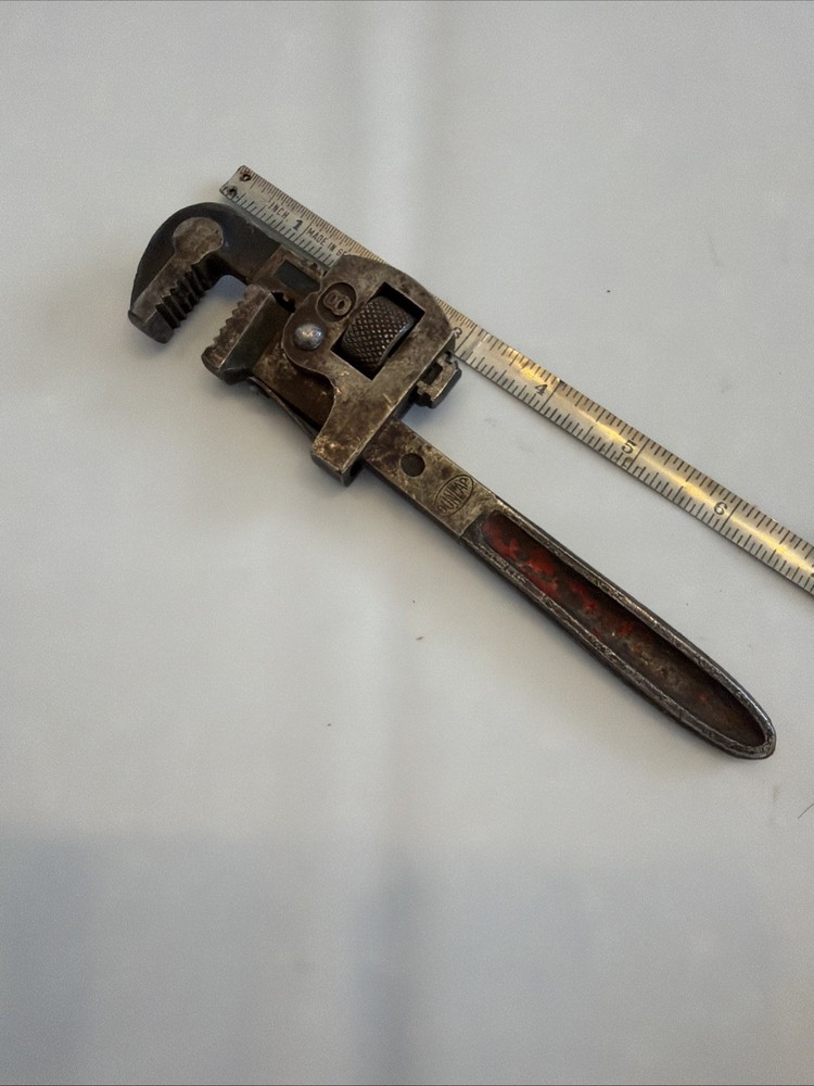 Vintage Dunlap No. 8 Pipe Wrench from Germany Small