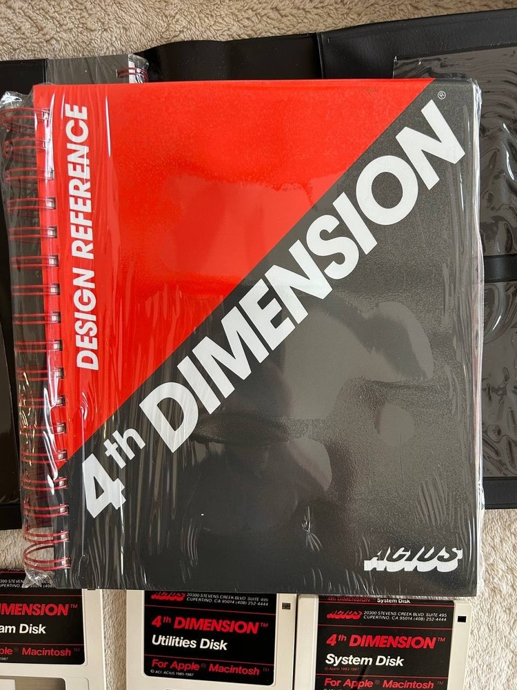 4th Dimension Apple Macintosh software. ACIUS Relational Database For Macintosh