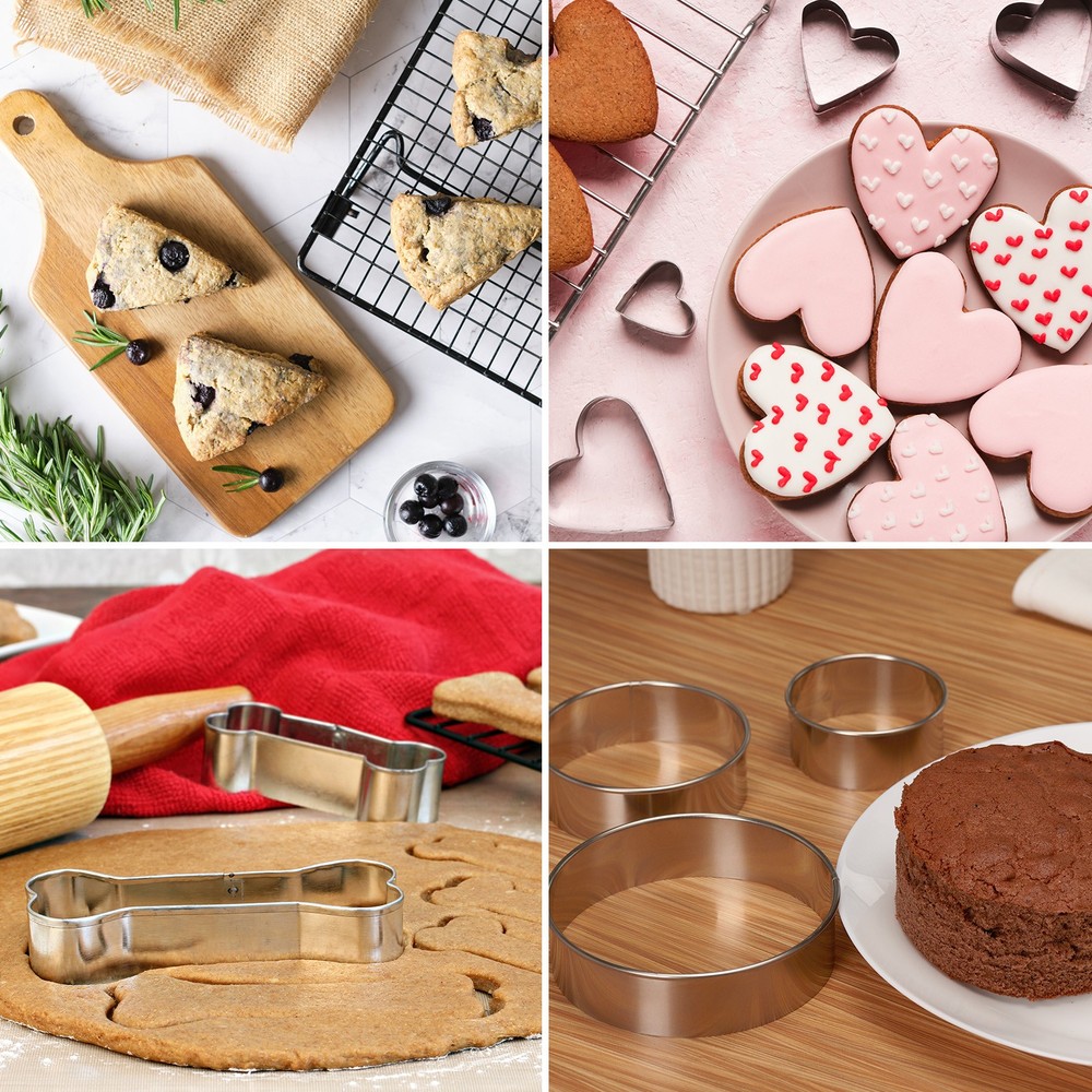 Pig Cookie Cutter Set Assorted Sizes Stainless Steel Polish
