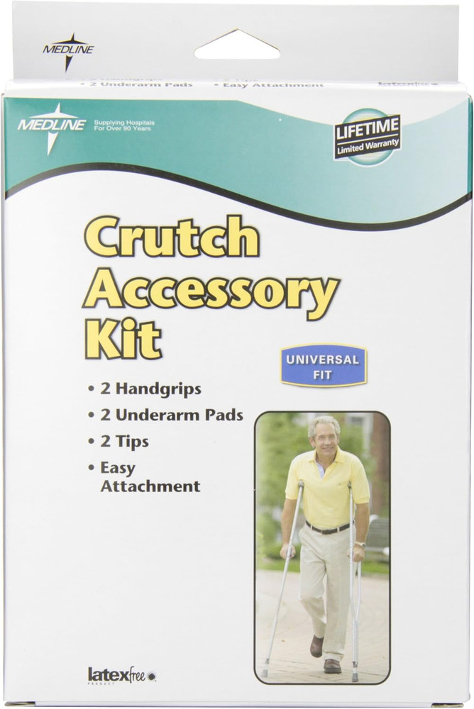 Crutch Accessory Replacement Kit, Gray