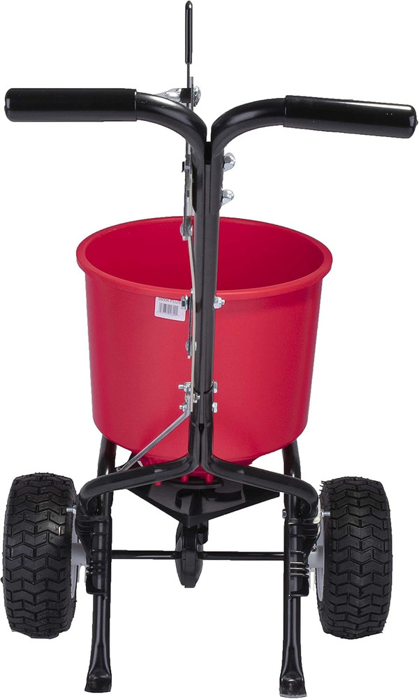 Fertilizer Spreader Grass Seed Ice Dispenser 40Lb Hopper Capacity