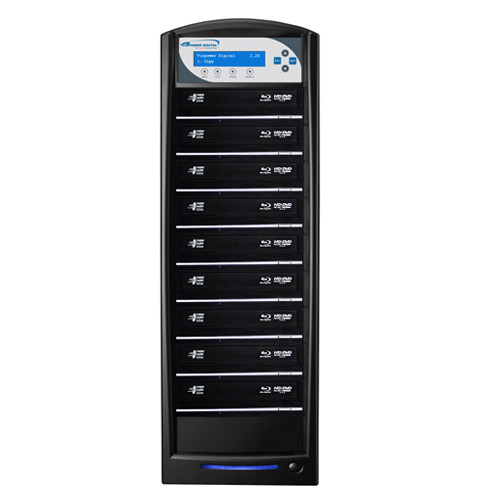 9 Target Network Blu-ray DVD CD Duplicator USB 3.0 + 500GB HDD SharkNet-9T-BD-BK