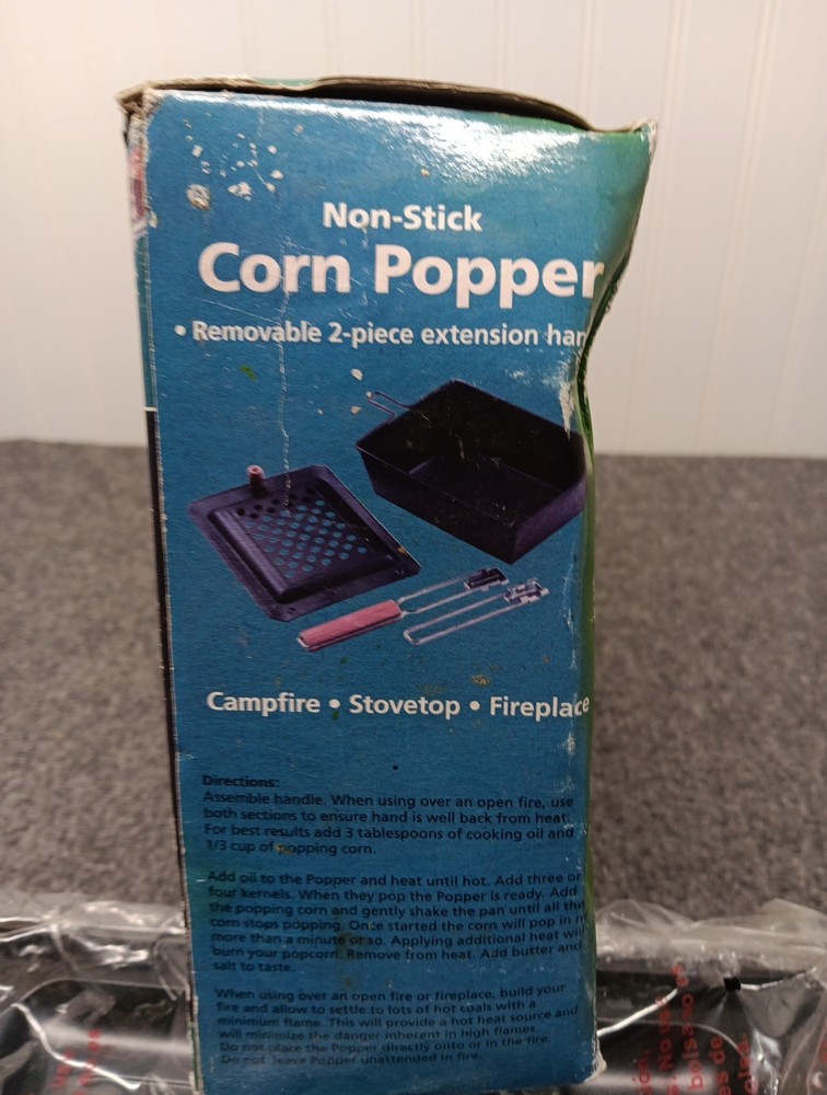 Coghlan's Campfire Corn Popper Non-Stick Popcorn Maker NEW Camping Fire Pit
