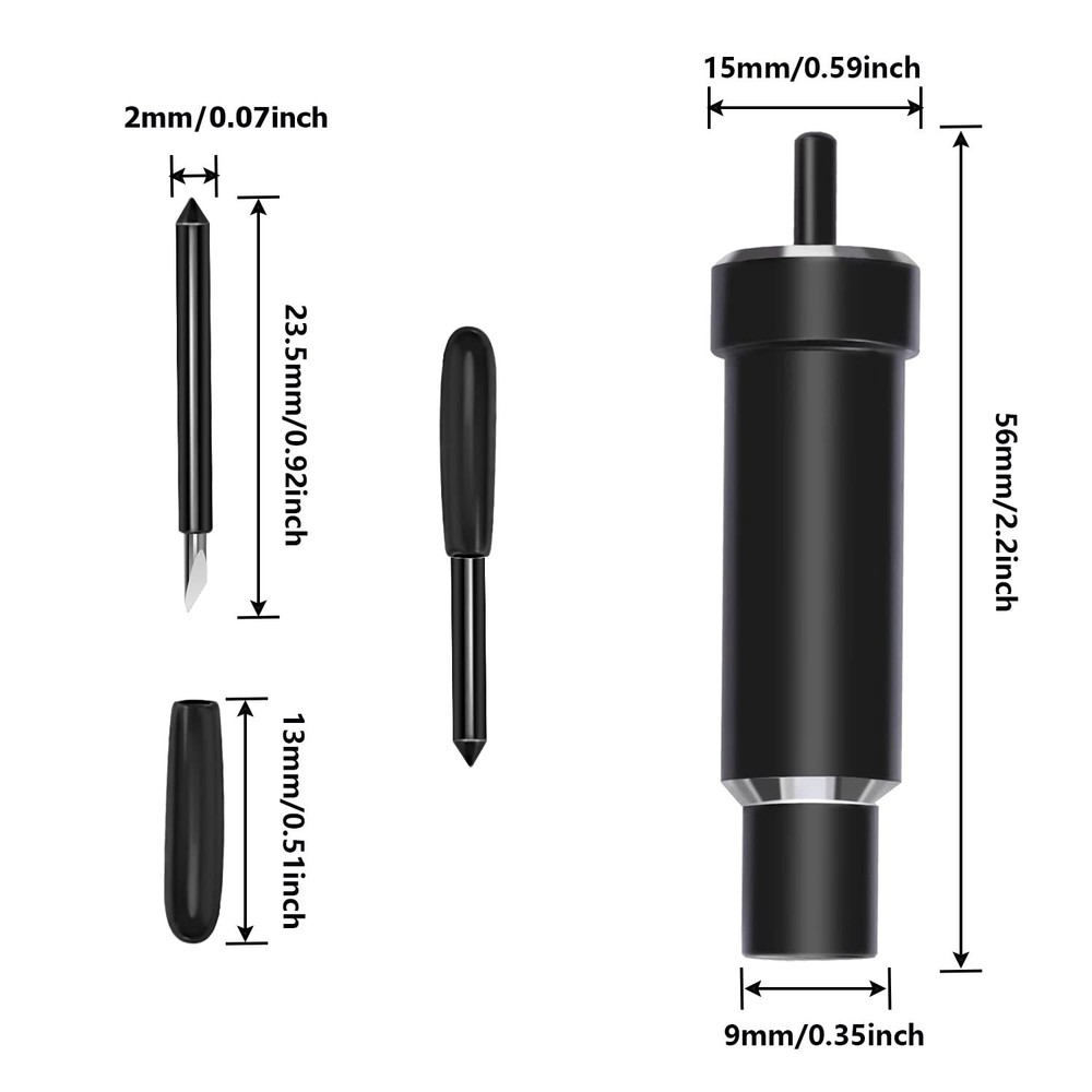 Deep Cut Housing +5 Pcs Deep-Point Black 5Pcs cut Blade and