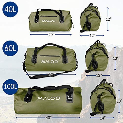 Roll-Top Duffle 60L Dark Green