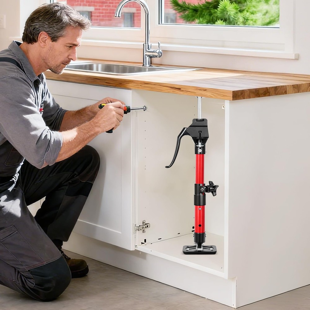 Cabinet Jack for Installing Cabinet,2 Pack Adjustable 3rd Hand Support Pole E...