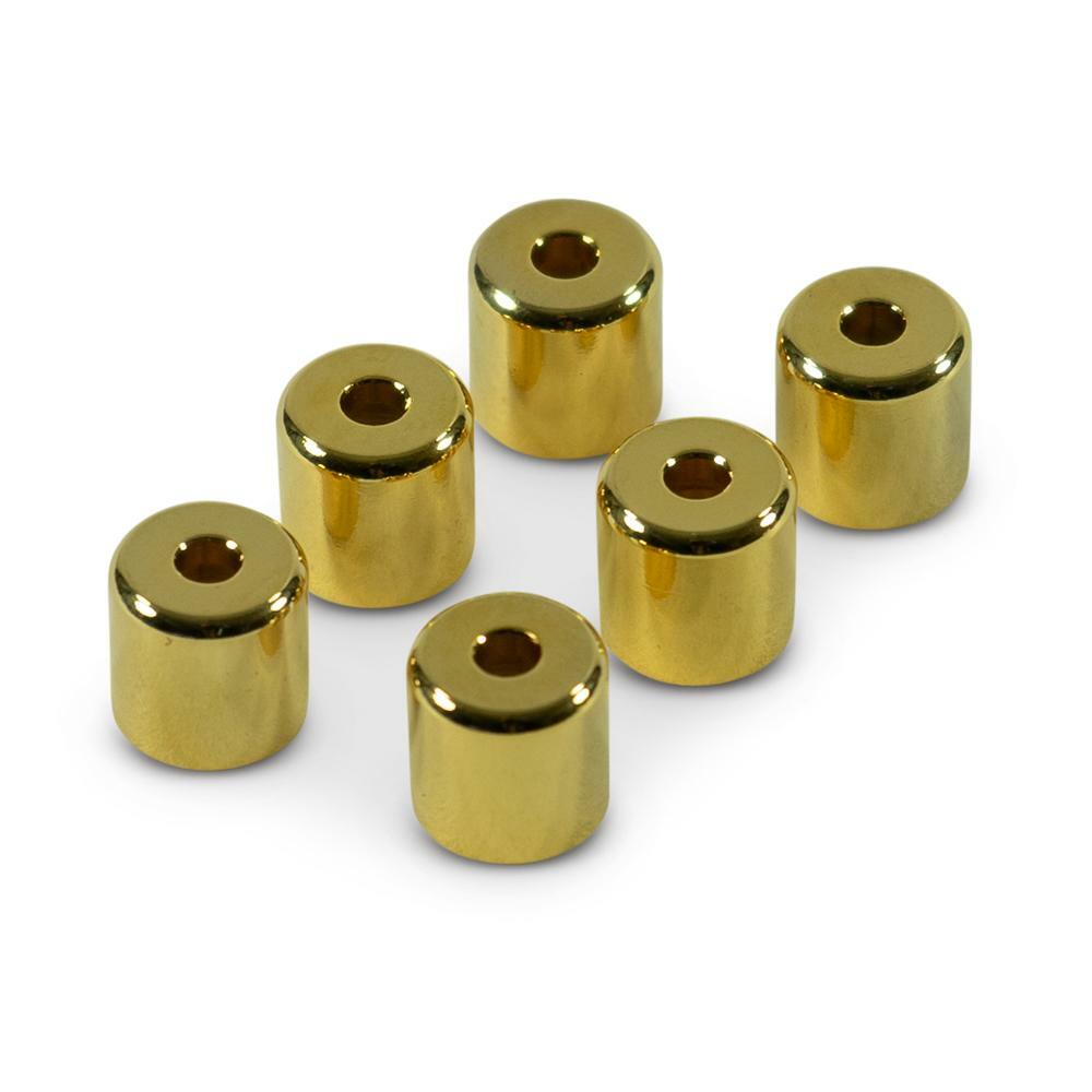 Kluson Brass Flush Mount String Ferrules, Gold