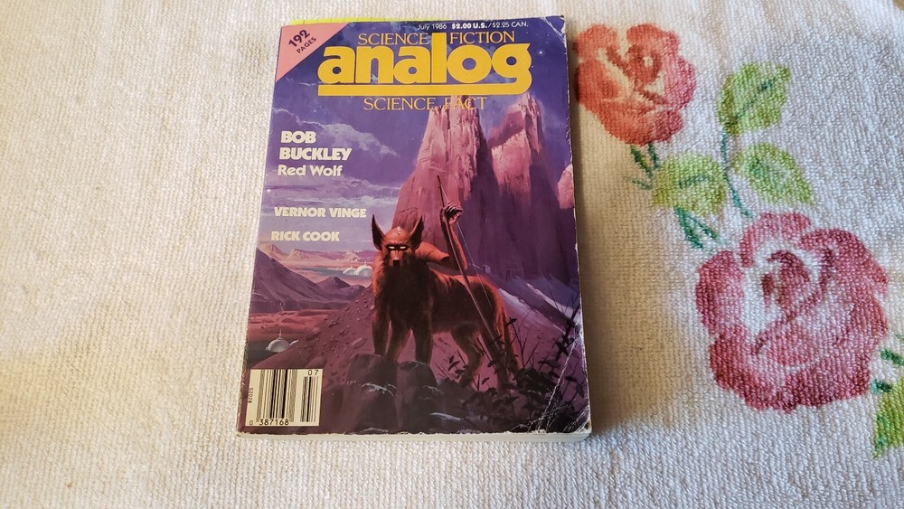 ANALOG SCIENCE FICTION - SCIENCE FACT  JULY 1986 **SIGNED**  -RH-