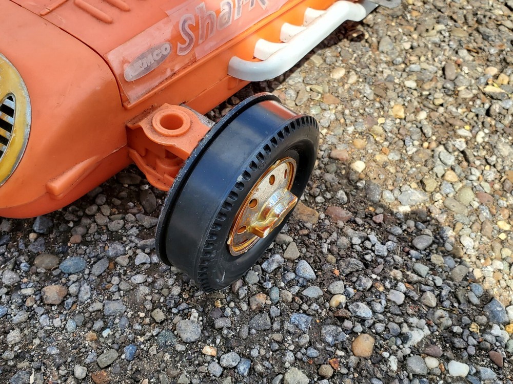 Remco 1960's Shark #5 U-Drive Control Line Tether Battery Car Orange