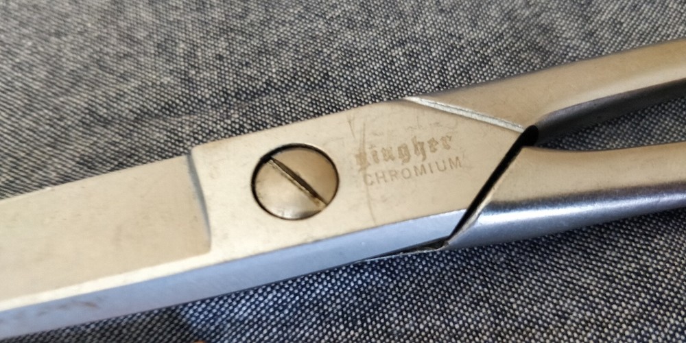 GINGHER Chromium Scissors Dress Maker Shears Sharp
