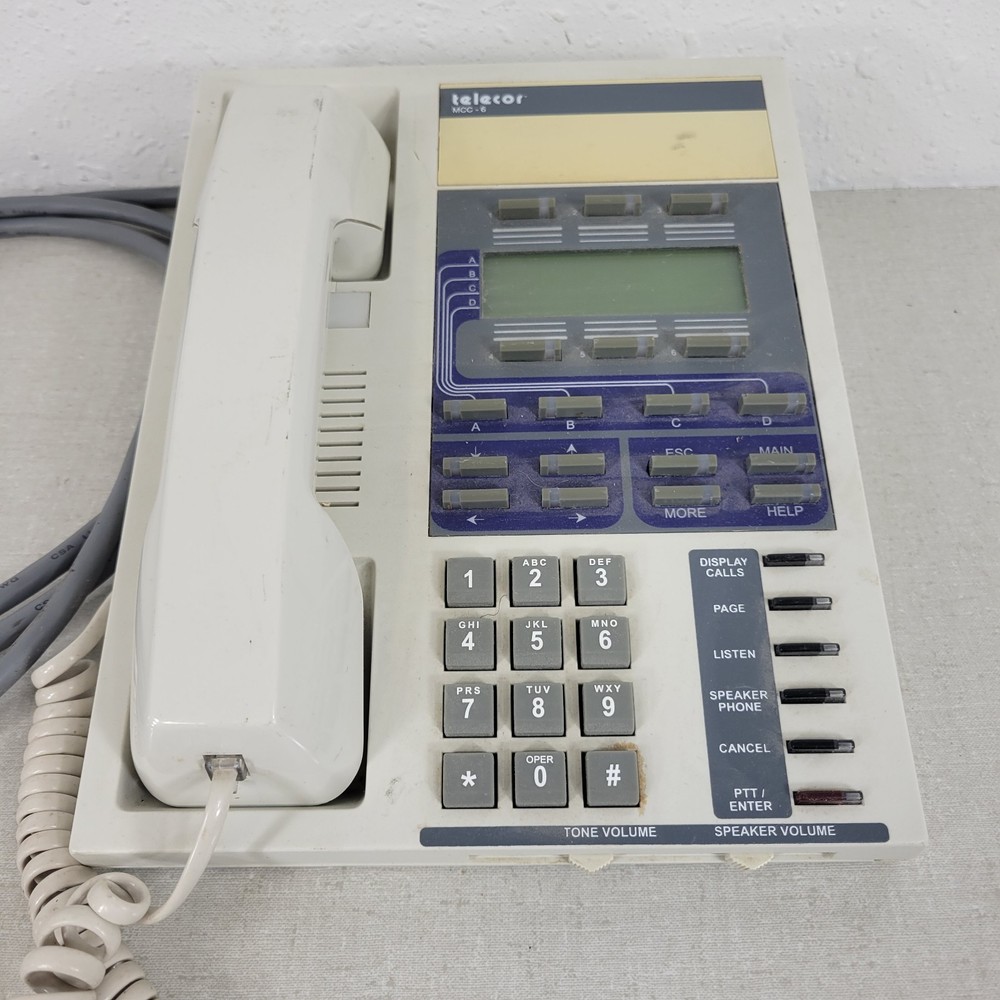 Telecor MCC-6 Vintage Administrators Console PA System Intercom Phone