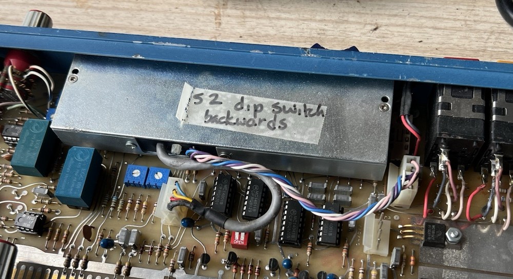 vintage Auditronics blueface 200-SLI stereo line input console module