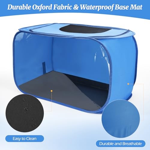 Chicken Brooder Box for Chicks, Pop Up Chick Brooder Kit with Clear Window,