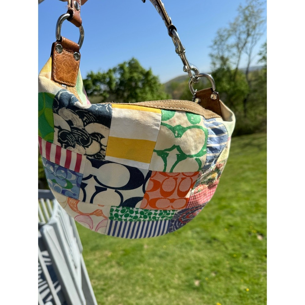 Vintage Coach Hampton Patchwork Hobo Bag Preowned