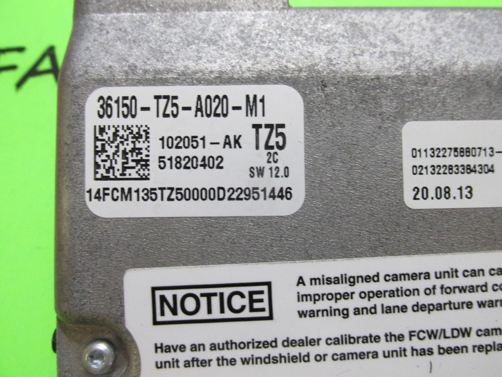 MDX, 2014-15 Acura MDX FRONT CAMERA
