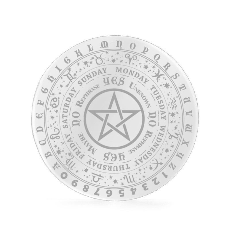 Table Pendulum Chart Tarot Wicca Pagan Altar Props Pentagram Acrylic Mat