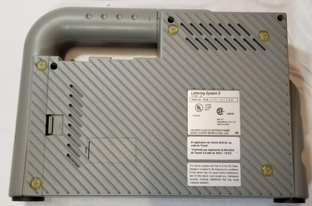 Vintage Accent Labeling System Label Maker Keyboard Charger & Case System S