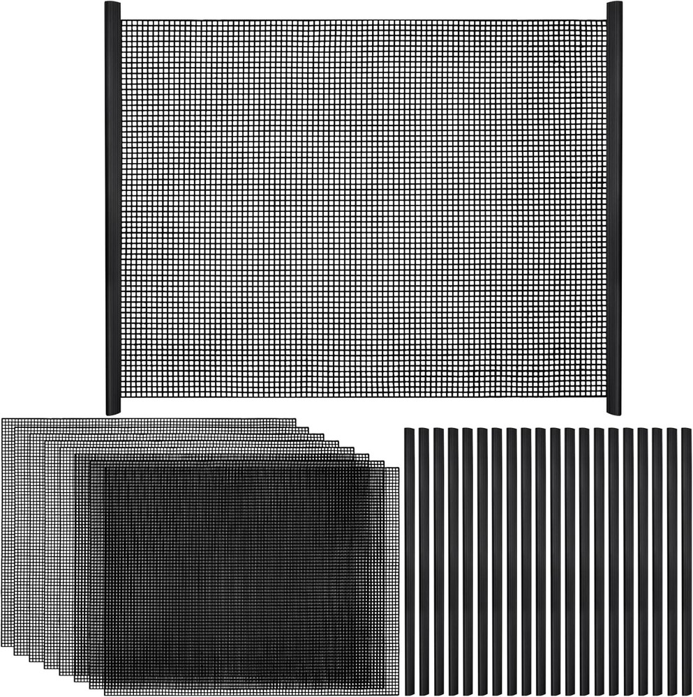 8Pcs Plastic Mesh Canvas Sheets Embroidery Aquarium Fish Tank Divider Plastic...