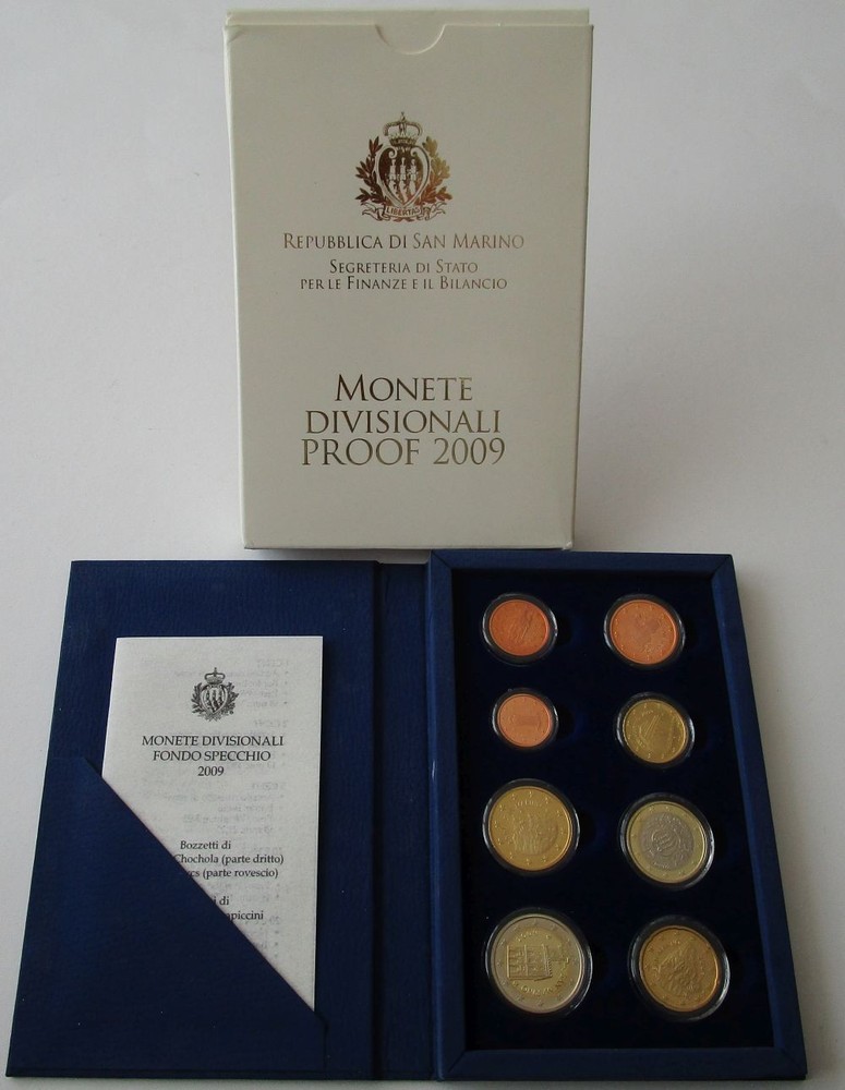 San Marino Proof Coin Set 2009