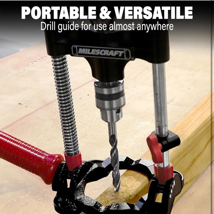 Milescraft 1318 Drill Mate Portable Drill Press Guideb Jig Multi Angle Settings