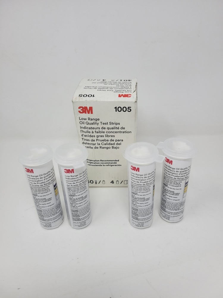 3M Low Range Oil Quality Test Strips 1005, 40 strips/bottle, 4 bottles/case