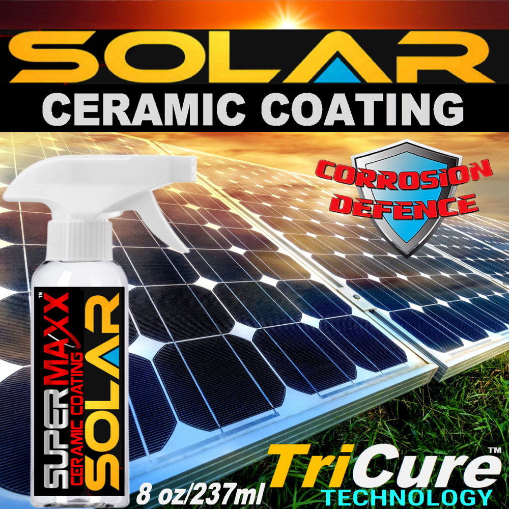 SOLAR PANEL KIT NANO CERAMIC CLEAR COATING SPRAY TRICURE ADVANCED PROTECTION