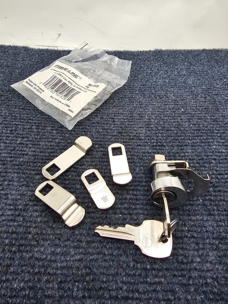 ( QTY 2 ) Prime-Line MP4526 : Mailbox Lock Replacement Nickel Finish
