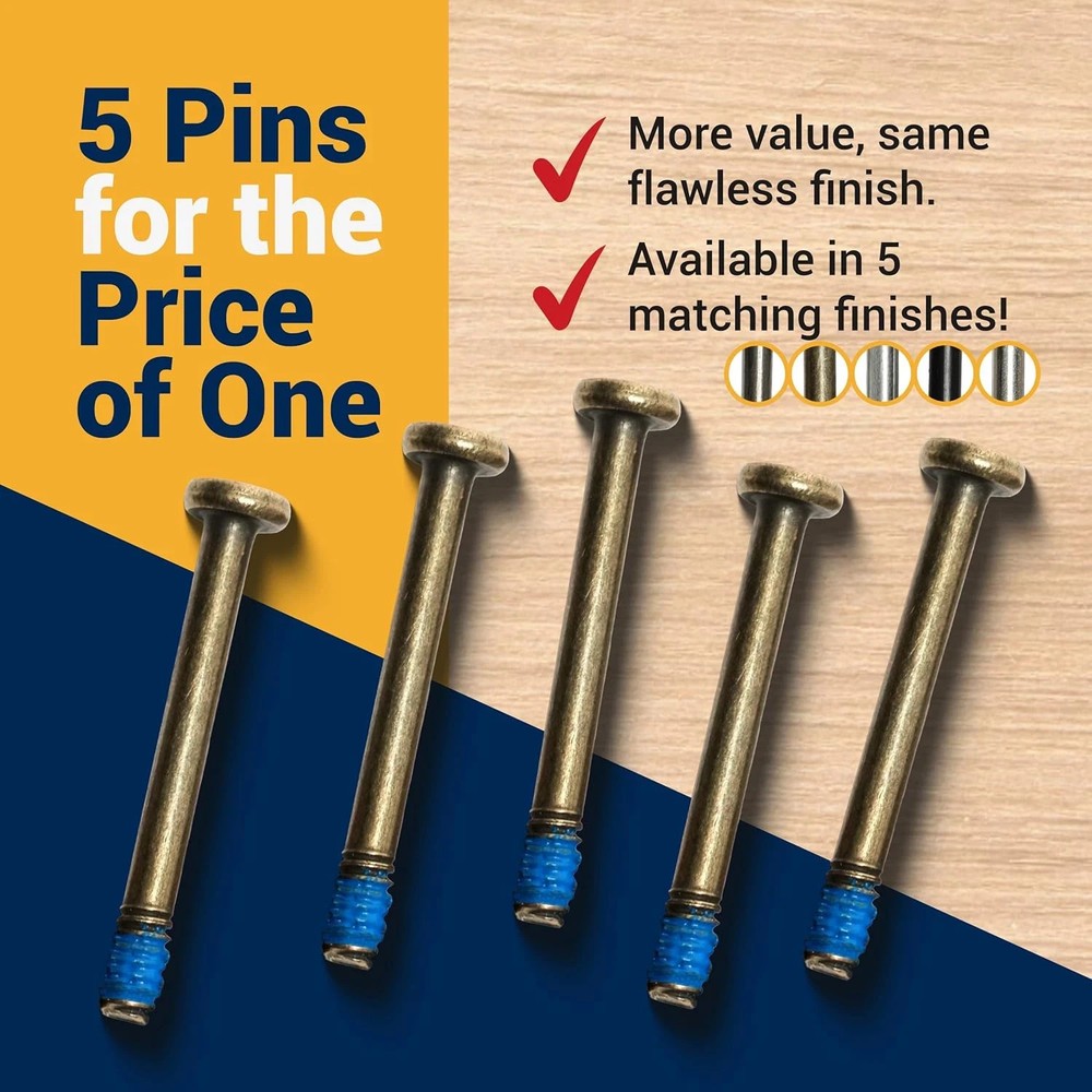 Door Lock Pin for Emtek Doors | (5 Pack) Privacy Lock Push Pin Replacements for