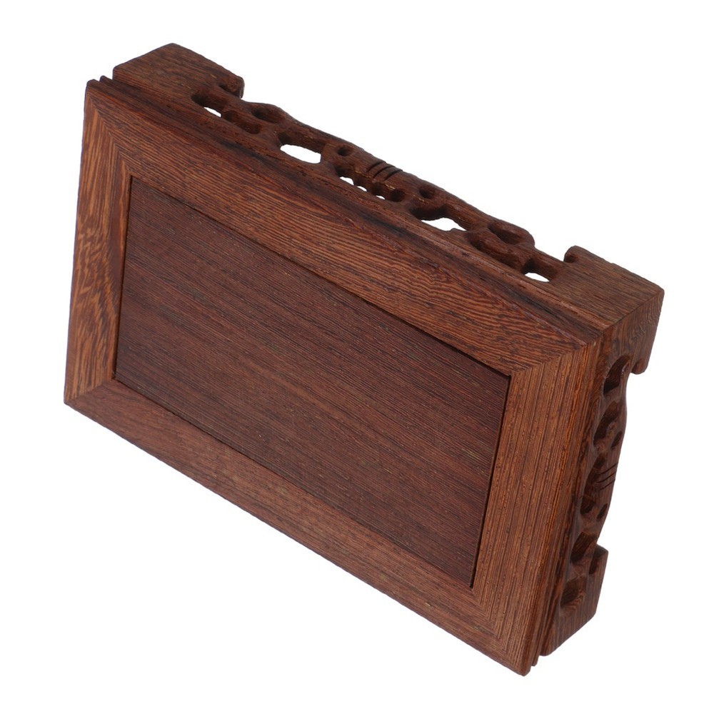 Wood Display Stand Pedestal Rectangular Base for Home Craft Decoration