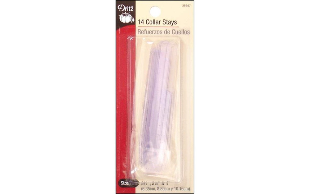 Dritz 25557 Collar Stays, Assorted Sizes (14-Count)