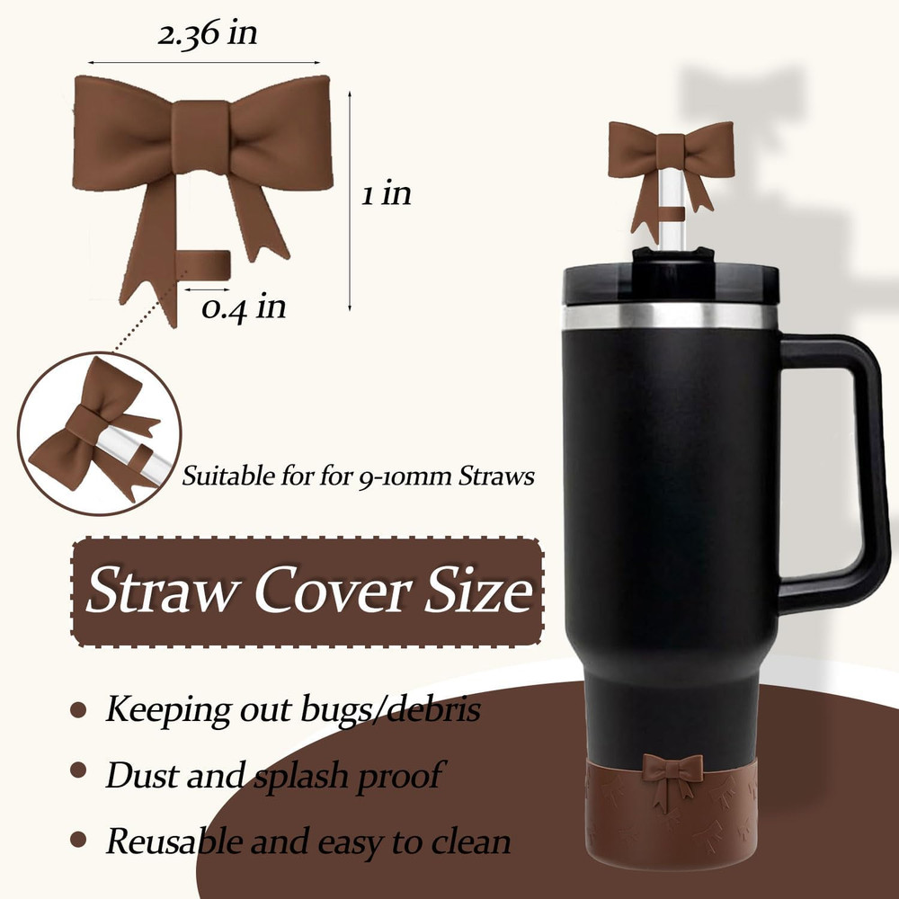 Bow Silicone Protective Stanley Boot for 20/30/40Oz, 2 Pack Stanley Cup Accessor