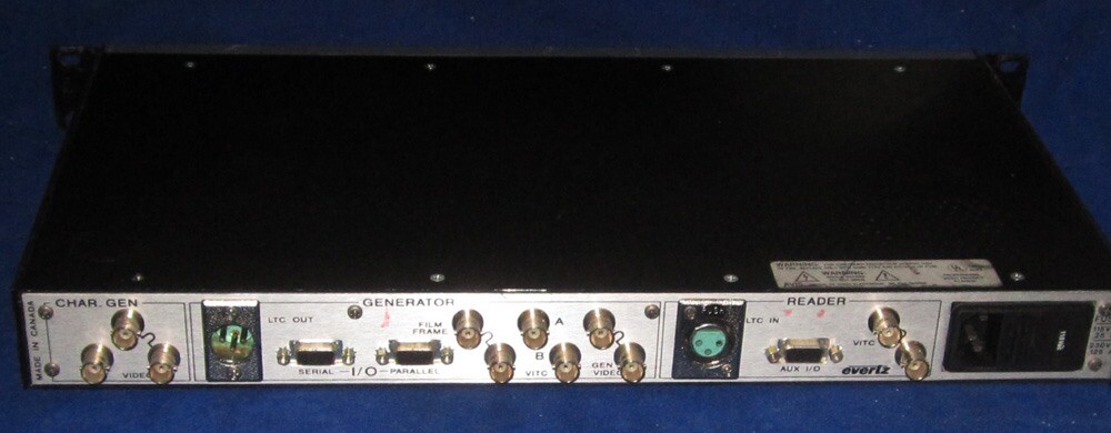 Evertz 4025D Film Footage Encoder