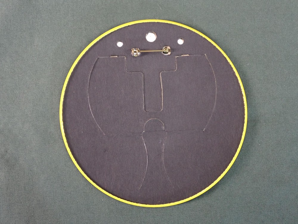 BATMAN LOGO BUTTON PIN BACK LARGE 6 INCH