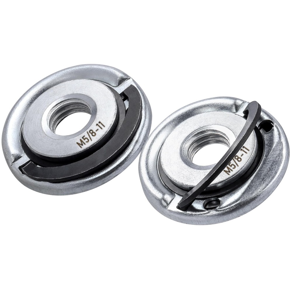 Secure Locking Mechanism Angle Grinder Flange Nuts 5/8"-11, 2Pcs Replacement Nut