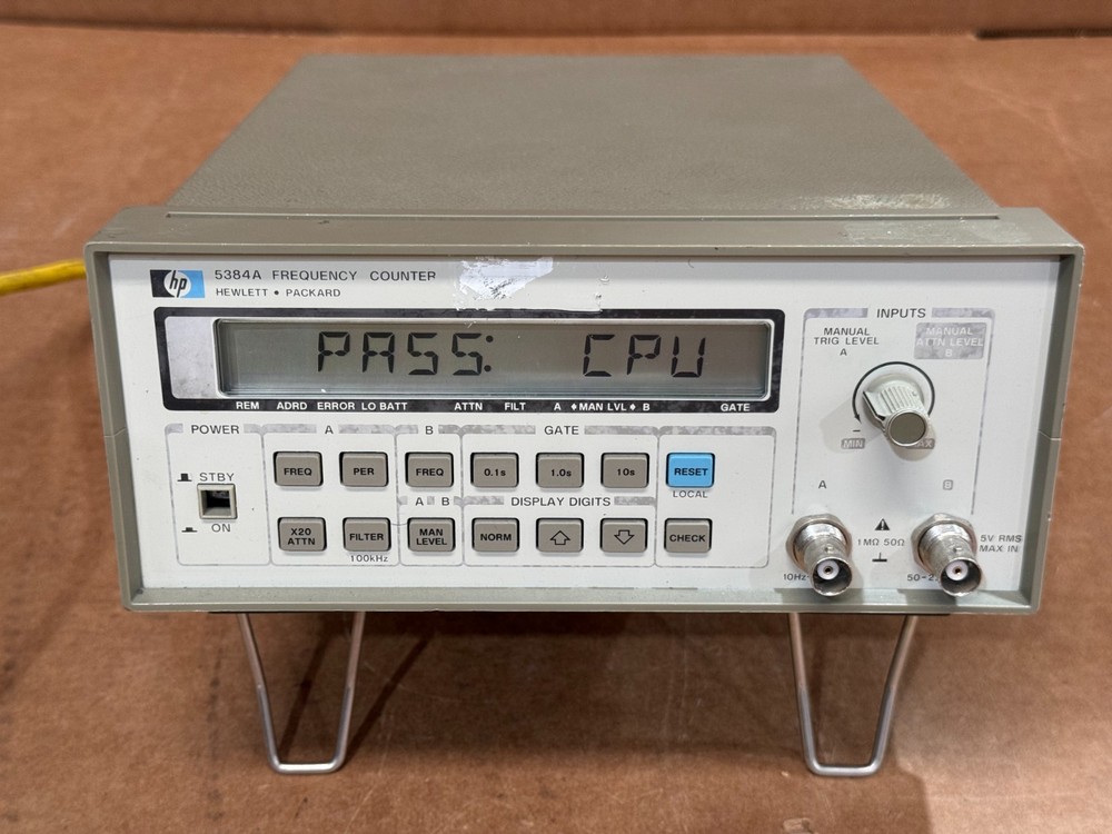 HP / Agilent 5384A Frequency Counter Needs Power Button But Works