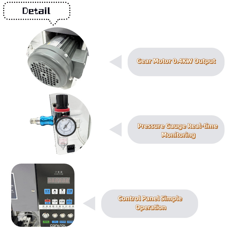 Terminal Crimping Machine Cable Wire Stripping and Crimping Machine 220V 1PH