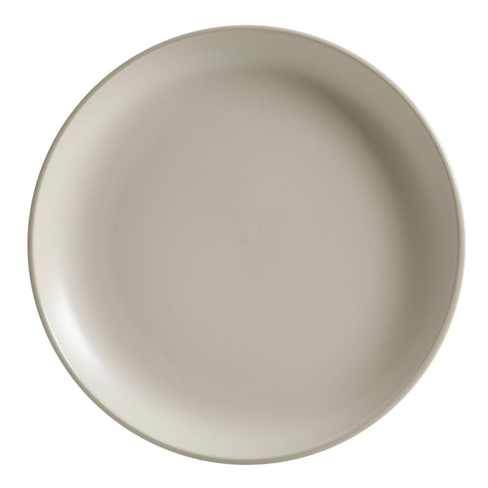 12-Piece Dinnerware Set Kitchen Table Serving Plates Bowls Stoneware Cream Beige